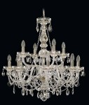 White crystal chandeliers can add elegance and freshness