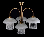 An ideal chandelier for a café, pastry shop or above a dining table.