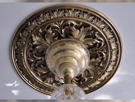 Ceiling rosette made of cast brass