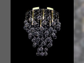 Chandelier with balls in the shape of a cone dia 46 x 50 cm - extinguished