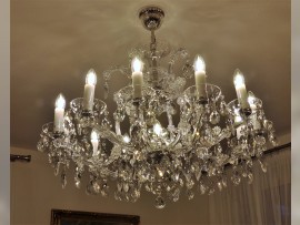 Medium sized Theresian silover chandelier