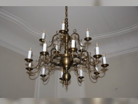 A copy of an antique Dutch chandelier with a patina 2