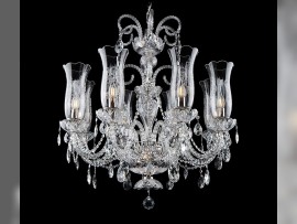 Crystal chandelier with tall vases 2