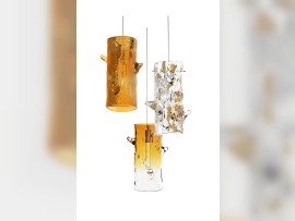 Composition 4B combination of 3 types of glass decoration - Diameter: 500 mm /19.69", Height: 550 mm / 21.65", Weight: 14 kg/ 31.11 lb Number of components: 3 PCs