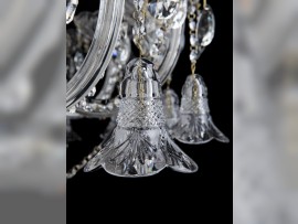 Detail of cut crystal glass bell 1