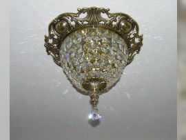 Surface mounted strass chandelier