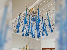 Showroom - older version of the chandelier with drops