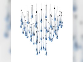 CHANDELIER - AQUA 7 (W x H) 99.9 x 107.4 cm / 39.33" x 42.28"