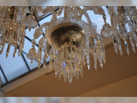 Deatil of the Baccarat chandelier