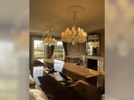 Baccarat chandeliers in the real interior of a luxury house - County of UK (3)