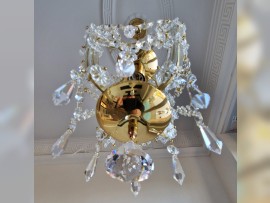 Detail of a small designer chandelier