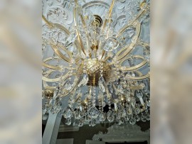 Large glass bowl of Maria Theresa Chandelier