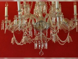 The lower part of the craft crystal chandelier