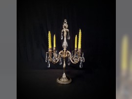 Massive candlestick with 4 yellow candles