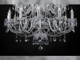 The lower part of the chandelier with ground almonds