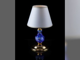 Blue lamp from blue cased crystal 2