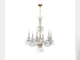 Small 6-arm Baccarat chandelier