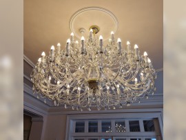 Large crystal chandelier diameter 165 cm with 42 bulbs