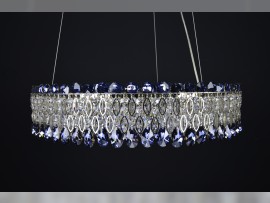 Same chandelier silver metal - side view