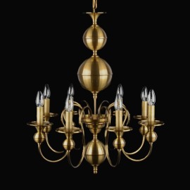 Smaller modern Dutch chandelier inspired by traditional chandeliers from the turn of the 19th and 20th centuries