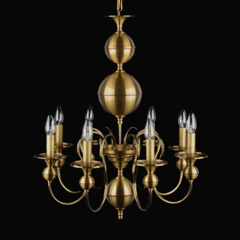 Smaller modern Dutch chandelier inspired by traditional chandeliers from the turn of the 19th and 20th centuries