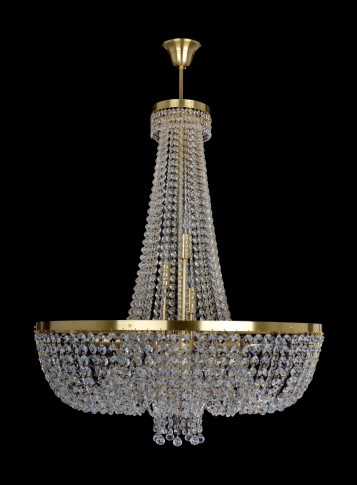 Modern strass chandelier dia 70 x 84 cm in the shape of a tall crystal hat