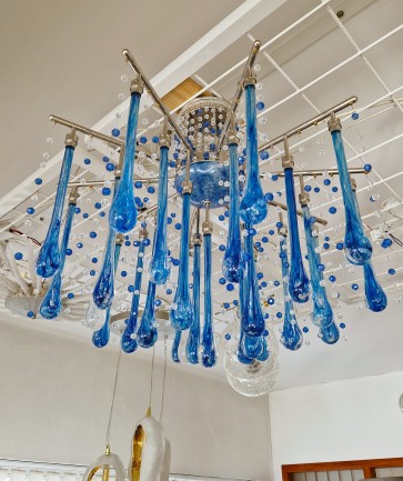 Showroom - older version of the chandelier with drops